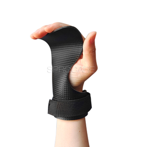 Empuñaduras sin dedos Crossfit de mano gimnástica de fibra de carbono